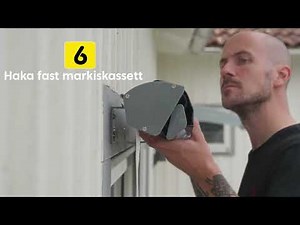 Montering av fönstermarkis