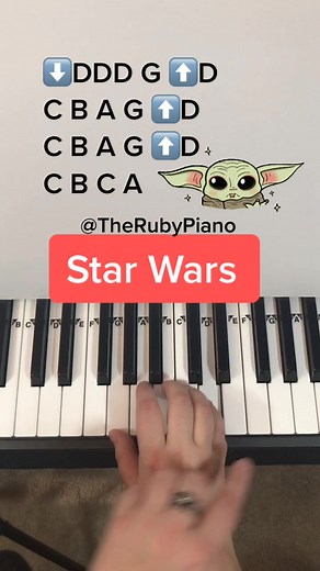 How to play Star Wars on Piano #piano #starwars #pianotutorial