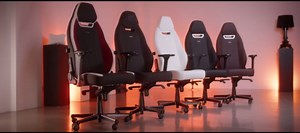 noblechairs Legend Ergonomic Gaming Chair, Office Chair with Lumbar Support, PU Leather, White Edition