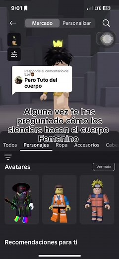 Tutorial para crear avatares femeninos en Roblox
