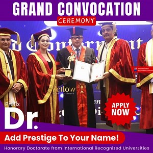 Stand out in your field! 🎉 Get INSTANT credibility & recognition with a USA accredited university. Become Dr. [Your Name] and share your passion! Refine your skills, get USA certified, and make an outstanding contribution to society! Limited slots available for Honorary Doctorate nominations. Apply now before they're gone! ⏰ International recognized accreditation | Goa, India | 23rd November, 2024 | Honorary Doctorate
