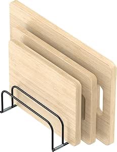 KORRTFID Cutting Board Storage Rack, Compact Cutting Board Organizer, Chopping Board Storage Stand Rack, Bakeware & Cookie Pan Sheets Organizer (1.0 Inch Width Slots)