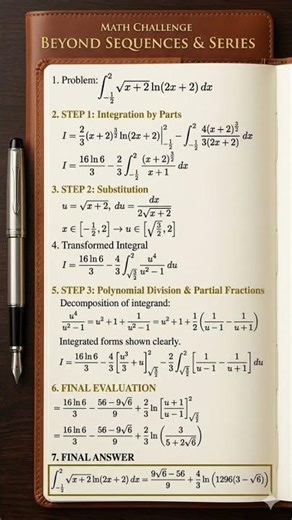 This Integral is a BEAST! 🤯 | Advanced Calculus #jeemain2026 #education #maths #jee2026 #jee