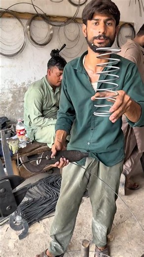 This Giant Steel Spring Is Made Entirely by Hand! 😲⚙️ #shorts