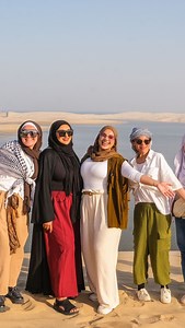 Most people head straight for the desert dunes or malls in Doha but the real stories lie in places like the National Museum of Qatar and Katara Cultural Village. One tells the nation’s past, the other shapes its future. Don’t skip them. #QatarTravel #KataraVillage #NationalMuseumQatar #DohaDiaries #MWTGTravels #TheMWTG #TheMuslimWomenTravelGroup #Grouptravel #muslimwomentravelgroups #travelwithmwtg #muslimwomentravelgroup #travel #travelGroups #themwtg #travelgroups | The Muslim Women Travel Gro