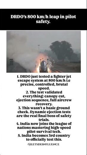 DRDO test aircraft emergency seat ejection and makes history again. #drdo #airforce #india #army