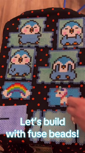 Construyendo con beads de fusión: ¡Un pingüino arcoíris!