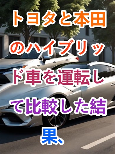 トヨタとホンダのハイブリッド車比較レビュー