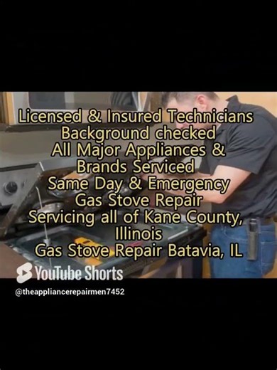 Gas Stove Repair Batavia, IL 630 425 6558