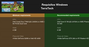 TerraTech Requisitos Mínimos e Recomendados 2026 - Teste seu PC 🎮