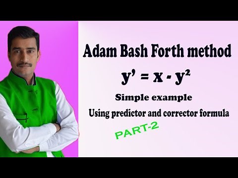 Adam Bash forth numerical method first order first degree BEST example(PART-2)