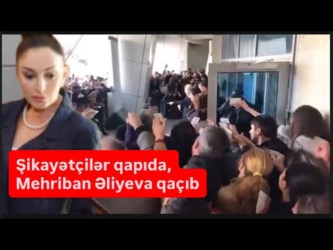 Az Mehriban, pəncərədən bax, çıx çölə! Şikayətçilər qapıda, Əliyeva qaçıb