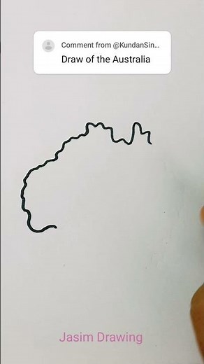 Draw Australia map very easy