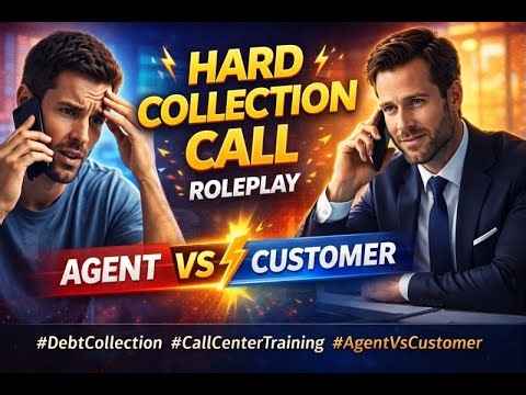 Hard Collection Call Roleplay | Agent vs Customer | Realistic Debt Recovery Training