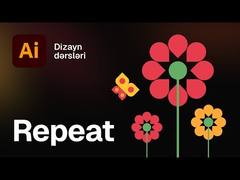 13 🔂 Repeat və Object on Path – qrafik dizaynda ritm. Adobe İllustrator