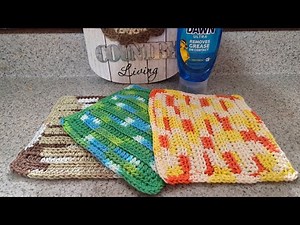 Crocheted Dish Cloths | Easy For Beginners | Crochet Tutorial