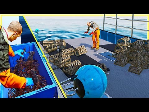 Fishing For Lobster On My New Commercial Fishing Boat - Fishing North Atlantic