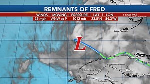 Fred is just off the coast of NW Cuba with 35 mph winds and moving WNW at 9 mph. Fred expected to remain west of our area but some heavy rain still possible for NCFL. T.S. Grace may be an issue late next week and into the weekend for NCFL. | WCJB TV20 News | Facebook