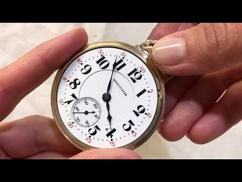 Hamilton Pocket Watch Railroad 992 21Jewel 10K Gold Filled Original Case