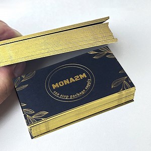 100 Custom Luxury Business Cards Gold Foil Cards With Gold Edge, Debossed Business Cards, 38pt (700gsm) - Etsy