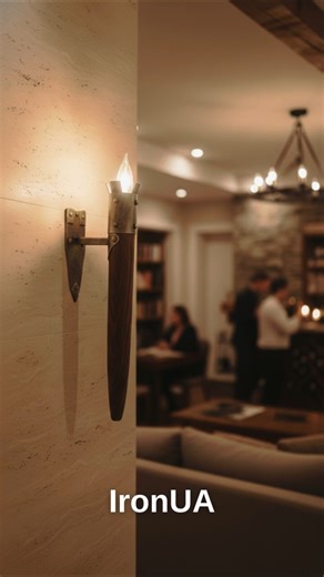 Viking Wall Torch Light – Rustic Electric Sconce for American Homes