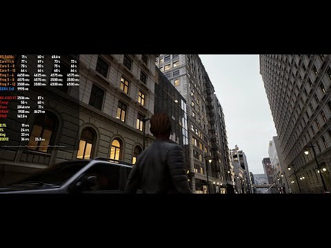 Unreal Engine 5 Matrix Awakens 'City Sample' Demo Benchmark - RX 6700 XT + R5 5600x 3440x1440 75%