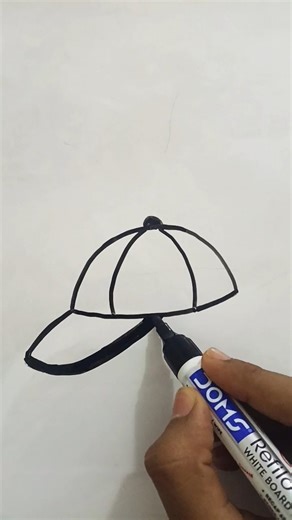 How To Draw Cap Easy Tutorial !!