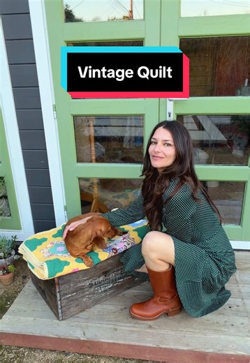 Giving this beautiful old quilt a second life. Every stitch holds time, care, and history — and that matters. Instead of letting it fade away, I’m honoring what already exists Not undoing it… letting it become something new. Follow along for the transformation! #milkthistlesewing #slowfashion #handmadeclothes #vintagefashion #sewing