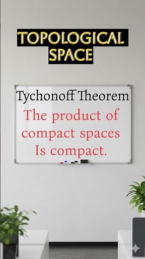 Tychonoff Theorem Statement in Topological Space #pdtechmath