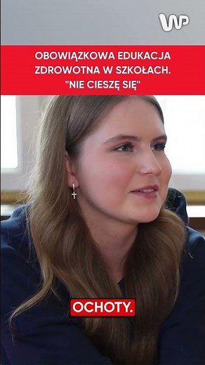 Obowiązkowa edukacja zdrowotna. "Nie cieszę się"