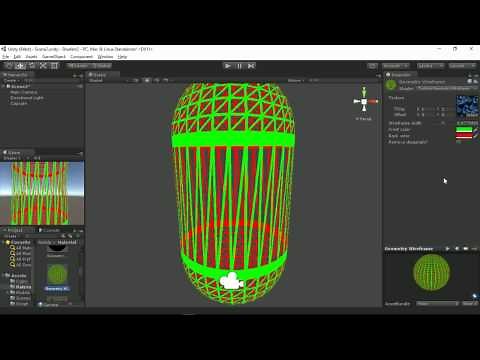 Unity geometry shader : Wireframe (with or without diagonal)