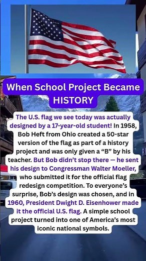A 17-Year-Old Designed the American Flag We Use Today! | When School Project Became History #shorts