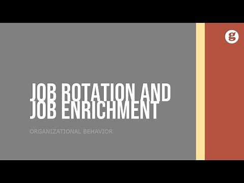 Job Rotation and Job Enrichment