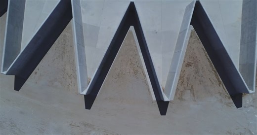 Isabella Dam Labyrinth Weir, Emergency Spillway (B-roll)