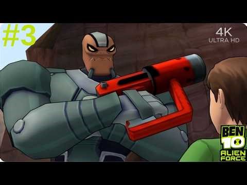 Ben 10 Alien Force - Vulkanus Fight - Bombs Away Game Play 3 [4K 60FPS]
