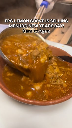 EPG Lemon Grove will be open on New Years Day and we will be selling Menudo!! Come get your Menudo to cure the hangover New Years Day: 9am to 9pm 📍7836 Broadway, Lemon Grove, CA 91945 ☎️ (619) 697-7153 | El Pollo Grill- Lemon Grove
