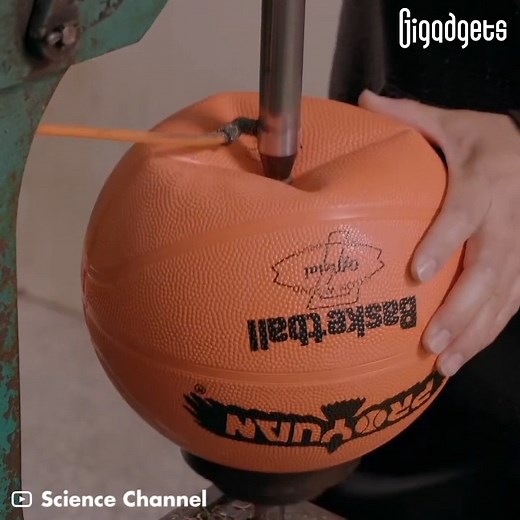This is how basketball is made. Credit: Science Channel | GIGadgets