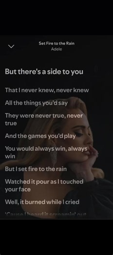 Set Fire to the Rain — Adele lyrics and sing-along