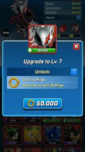 🤯UPGRADING INFINITE TO LV7🤯 | "SONIC FORCES SPEED BATTLE". #sonic #shorts