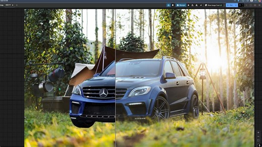 复杂背景ACE+ICLight重打光融图技巧