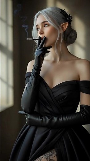 Elf Girl Aesthetic 🖤 Luxury Cinematic Look #visualelvyra
