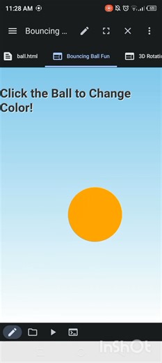 using html CSS JavaScript game to click ball change color#html# css#javascript#game#programing#viral
