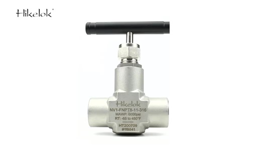 Swagelok Type Hikelok Manufacturer Low Temperature 1/2 in Cryogenic Manual Gas Needle Valve Stainless Steel