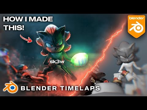 Movie Shadow Fanart Render! (Blender3D Timelaps)