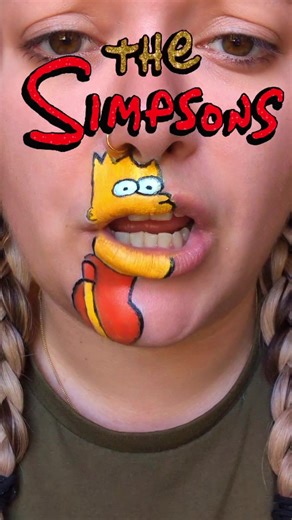 Bart Simpson Lip Art Transformation Tutorial