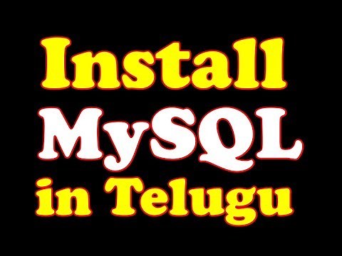 How to Install MySQL Database in Windows in Telugu by Kotha Abhishek