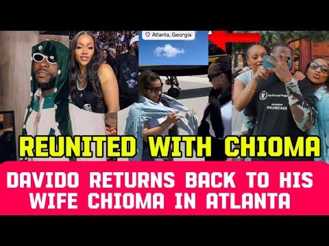 Davido returns back to his wife chioma in Atlanta to continue wedding preparations with her !!