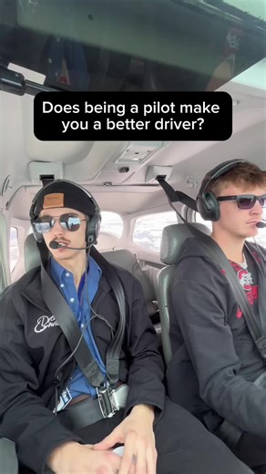 At least there arent any curbs up there🫣 #aviation #studentpilot #fyp #cfi #driver