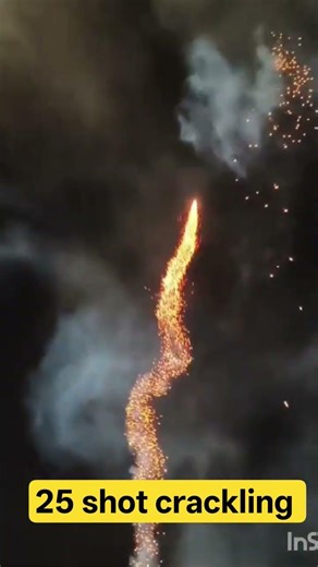 25 shot crackling 😱 diwali sky shot testing #diwali2026 #fireworks #experiment #skyshot #testing