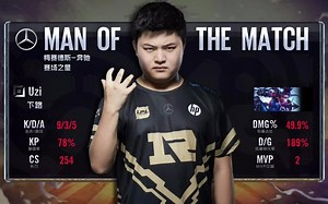 uzi秒锁vn！对线德莱文？JackeyLove：uzi，你骗我！【LPL夏季赛】6月30日 IG vs RNG - Game 2 - 精彩集锦